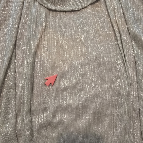 PatBO Lurex Draped Maxi Dress Gowns Halter neck Sleeveless Size 8 - Picture 12 of 13